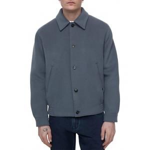 NEW CLOSED varsity blouson jacket in washed stone